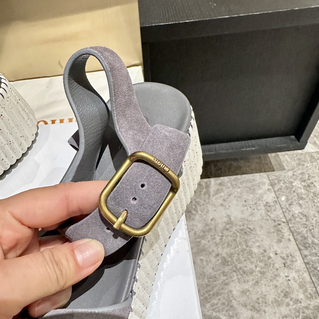 Chloé Stitching Sandals - High-Density Foam Sole, Goodyear Welt, Sizes 35-40 7 i1746252140 8004 5