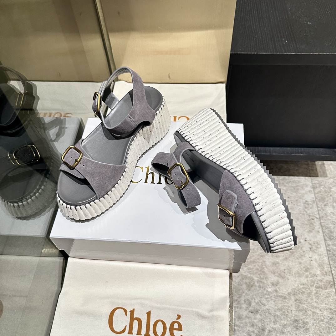 Chloé Stitching Sandals - High-Density Foam Sole, Goodyear Welt, Sizes 35-40 6 i1746252140 8373 4