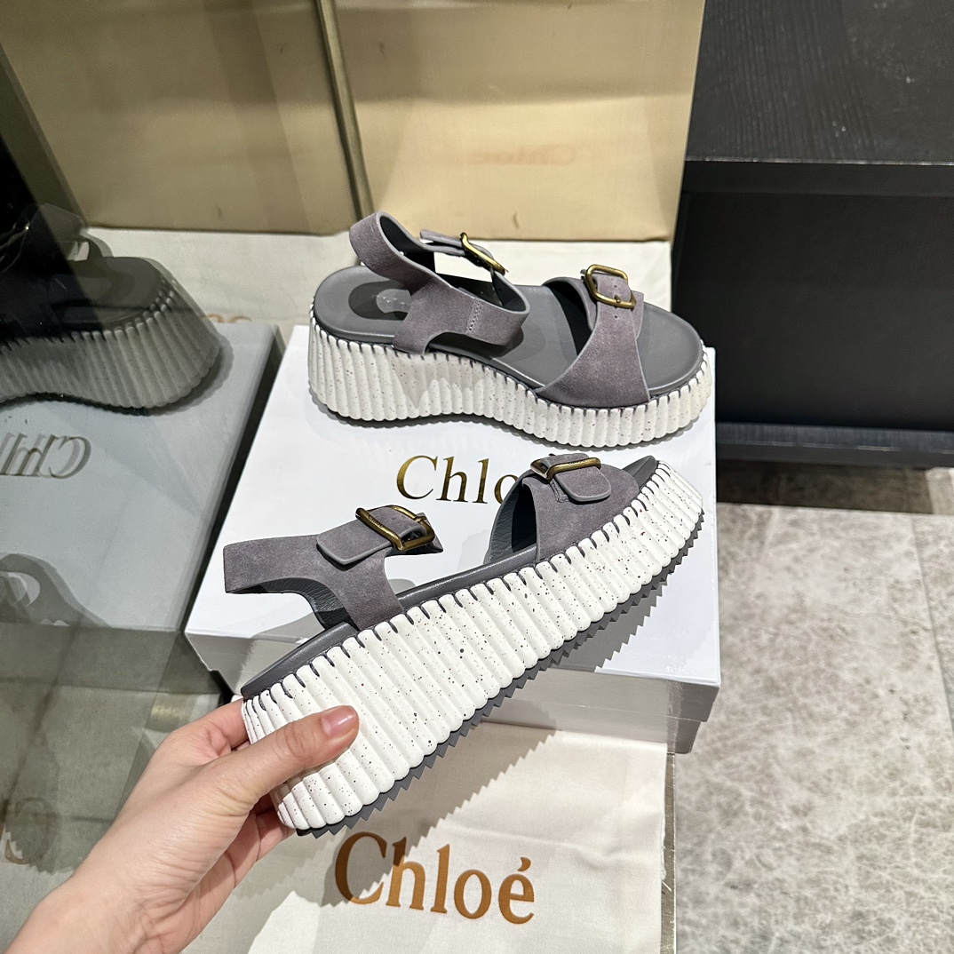 Chloé Stitching Sandals - High-Density Foam Sole, Goodyear Welt, Sizes 35-40 2 i1746252140 925 2