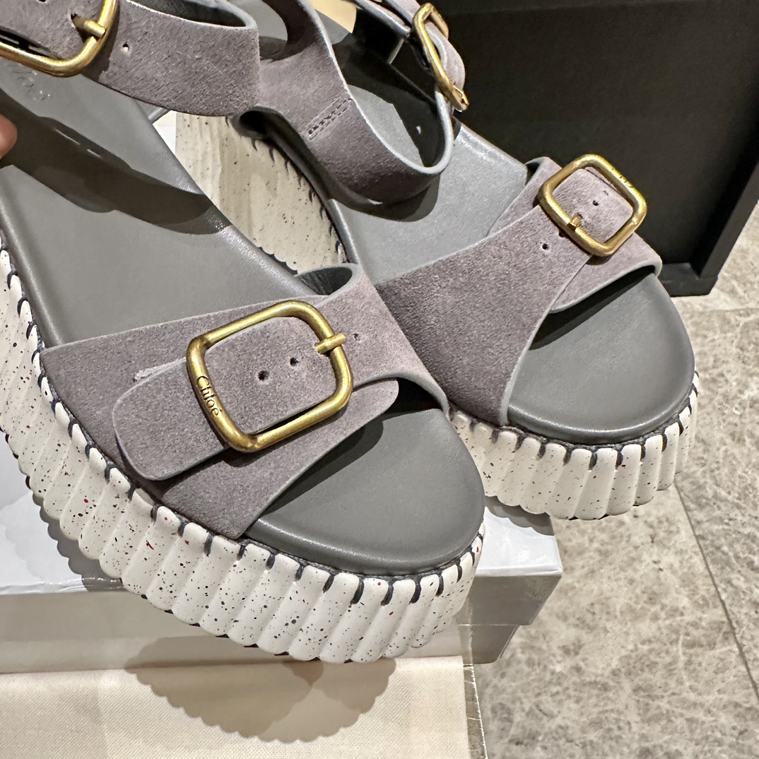 Chloé Stitching Sandals - High-Density Foam Sole, Goodyear Welt, Sizes 35-40 10 i1746252140 9636 8