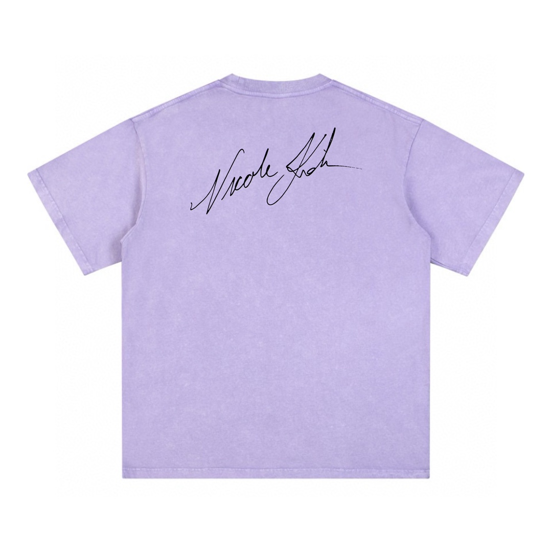 Balenciagaa Camiseta de Manga Corta con Estampado 'Nicole' para Hombre y Mujer 3 i1746272454 9039 1