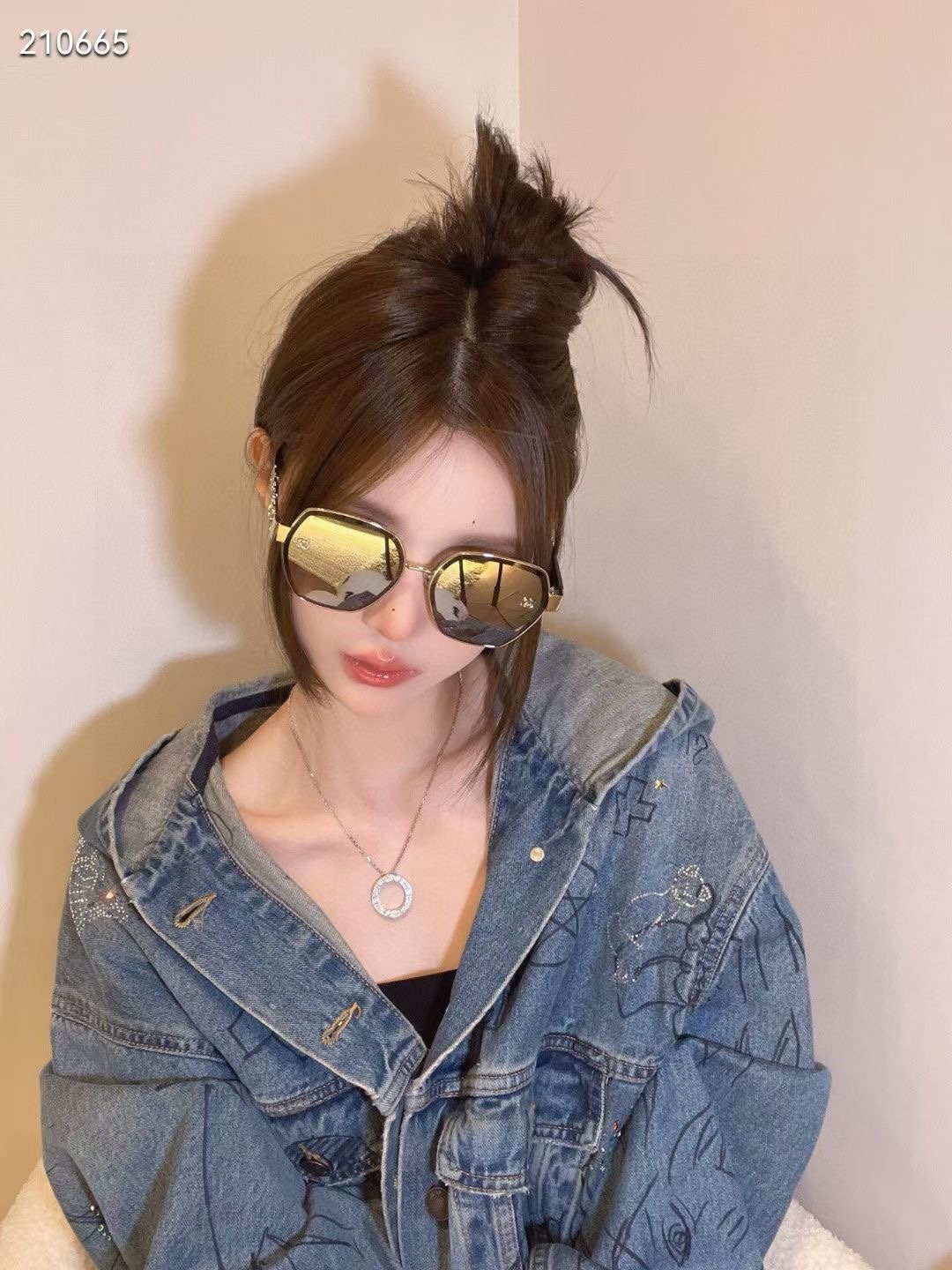 P ‼️ 模特图 2025春季新款CHANE* 香奈儿 太阳眼镜 网红款 型号CH7359 小红书推荐大