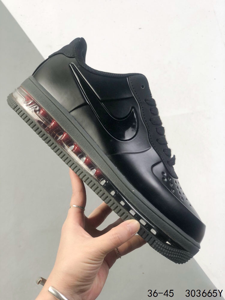 Nike Air Force 1 Low Black Casual Sneakers with Visible Air Cushioning 5 i1746280431 559 3