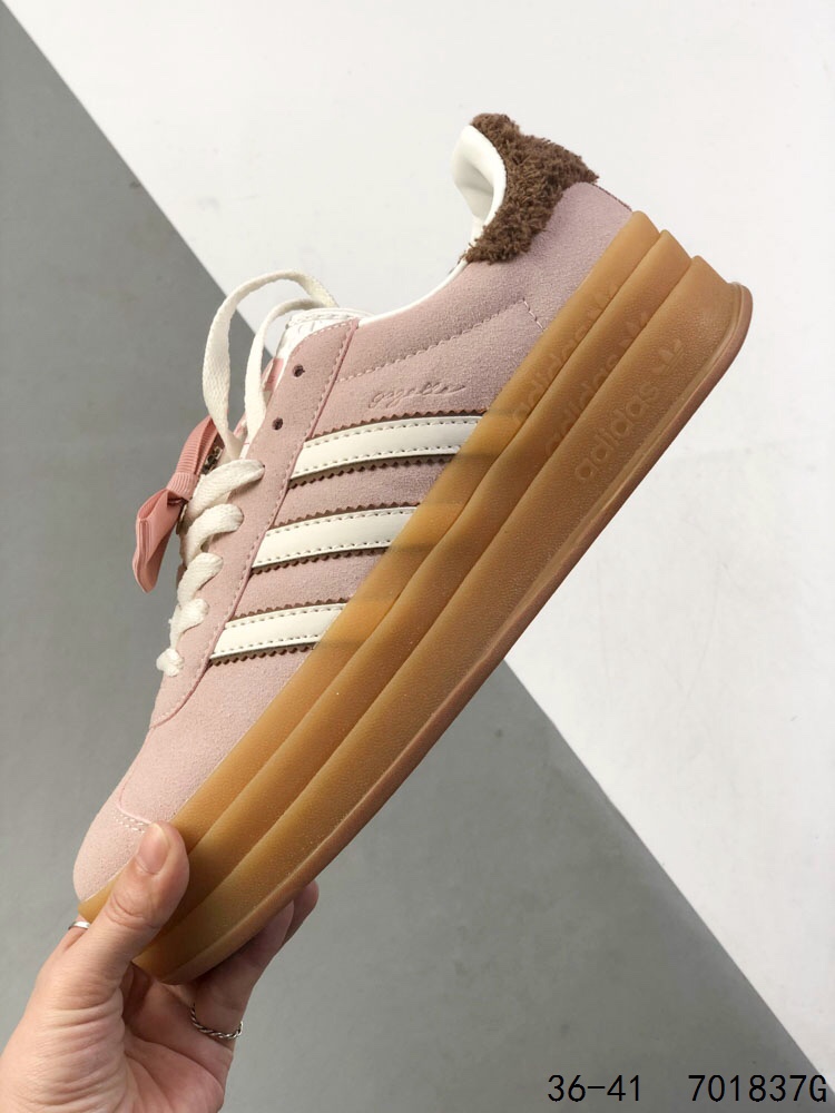 Adidas Gazelle Bold: Stylish Pink Suede Platform Sneakers with Bow Accent 7 i1746283354 1465 5