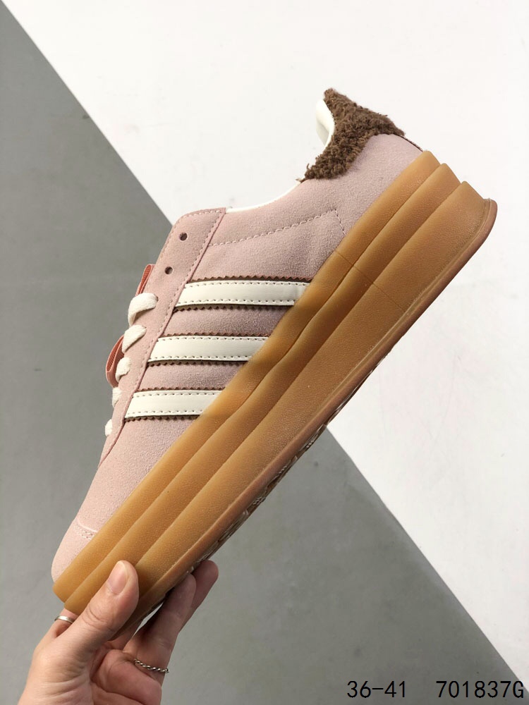 Adidas Gazelle Bold: Stylish Pink Suede Platform Sneakers with Bow Accent 4 i1746283354 2212 2