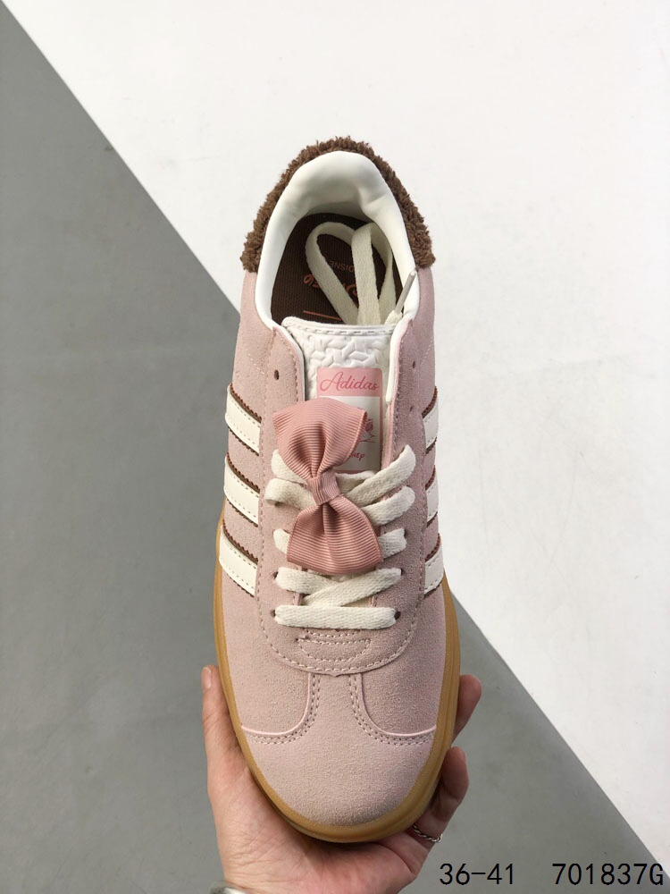 Adidas Gazelle Bold: Stylish Pink Suede Platform Sneakers with Bow Accent 8 i1746283354 4557 6