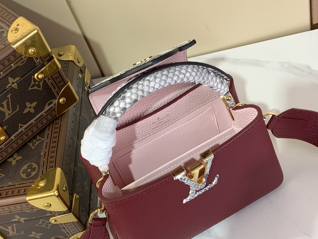 Chanel Capucines 手袋lv,包,女 8