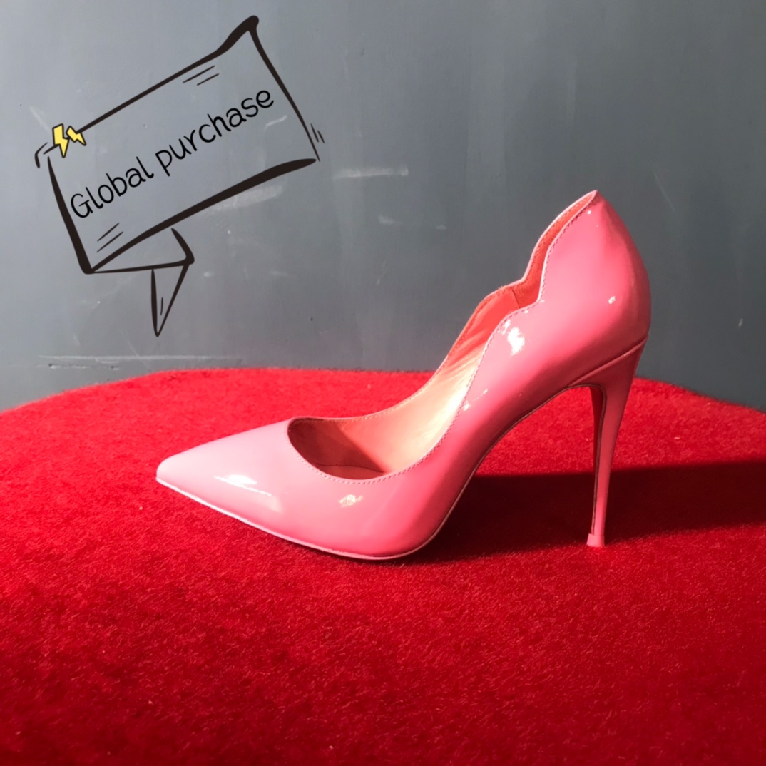 NO:100788,High-end customization 2025 spring and summer classic fan style series!  H10Cm, size 34-42. 9033-. Fan fluorescent pink sci-leather fluorescent powder sheepskin, official website synchronization Standard European code Reference:9033- Color:pink ​​Material:patent leather Lining:fluorescent goat leather Heel height:10Cm Sole:leather sole Size:EUR 34-42 (US 4-11):,,christian louboutin,sheepskin19860909高端订制 2025春夏精典扇面款系列！ H10Cm,尺码34-42码. 9033－.扇面荧光粉红柒皮荧光粉羊皮里,官网同步 标准欧码 Reference:9033- Color:pink Material:patent leather Lining:fluorescent goat leather Heel heigh:10Cm Sole:leather sole Size:EUR 34－42（US 4一11) :,,christian louboutin,sheepskin,Women's Shoes