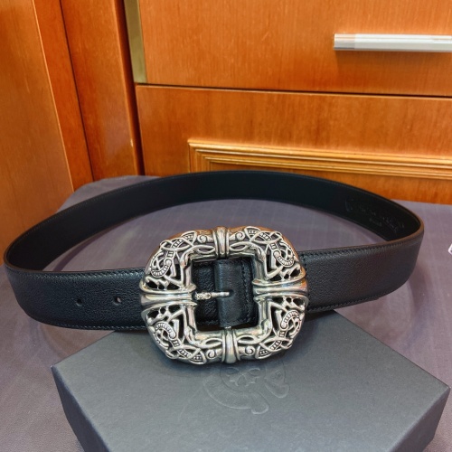 Chrome Hearts Celtic Double Dragon Belt with Sterling Silver Buckle 1 Chrome Hearts Celtic Double Dragon Belt with Sterling Silver Buckle