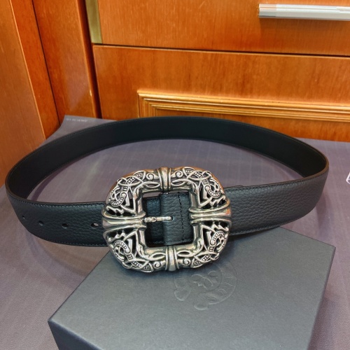 Chrome Hearts Celtic Double Dragon Belt - Authentic Leather & Brass Buckle
