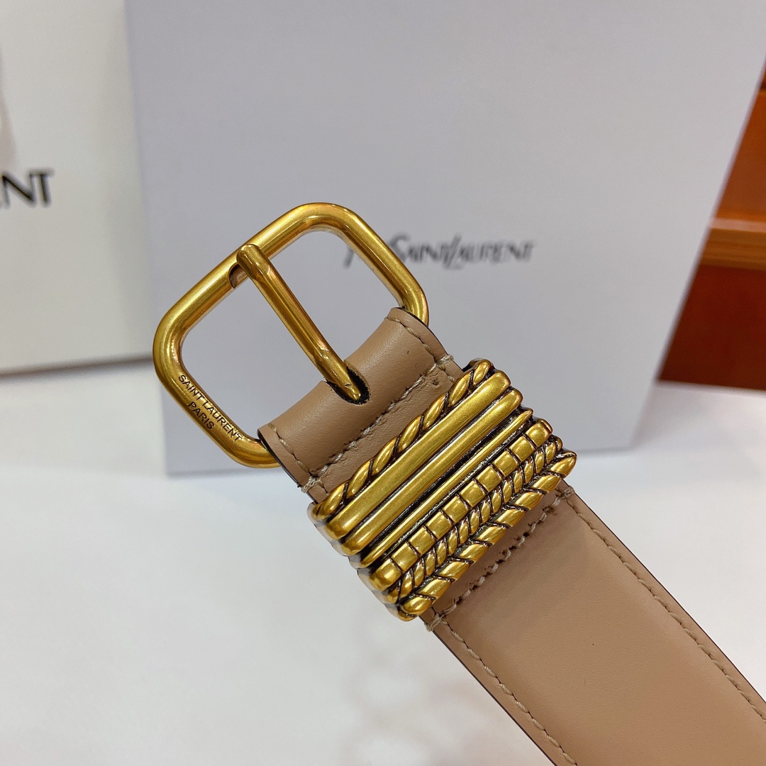 YSL Narrow Belt Purchase: San Roland, Metal Fold, Saint Laurent Paris, 3cm Width - 图片 2