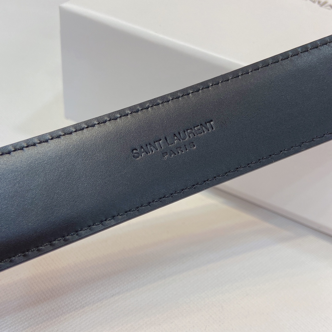 YSL Narrow Belt Purchase: San Roland, Metal Fold, Saint Laurent Paris, 3cm Width - 图片 4