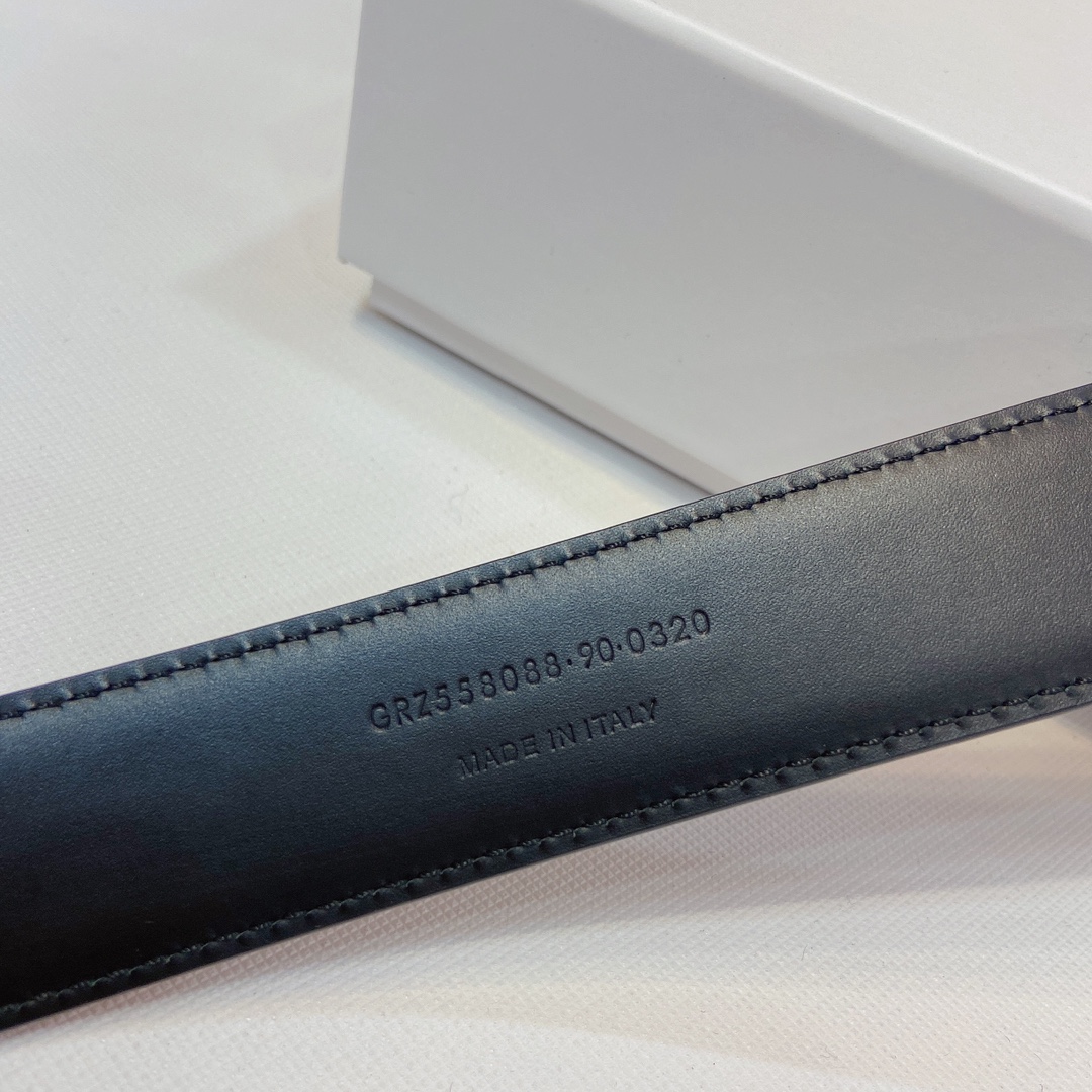 YSL Narrow Belt Purchase: San Roland, Metal Fold, Saint Laurent Paris, 3cm Width - 图片 5