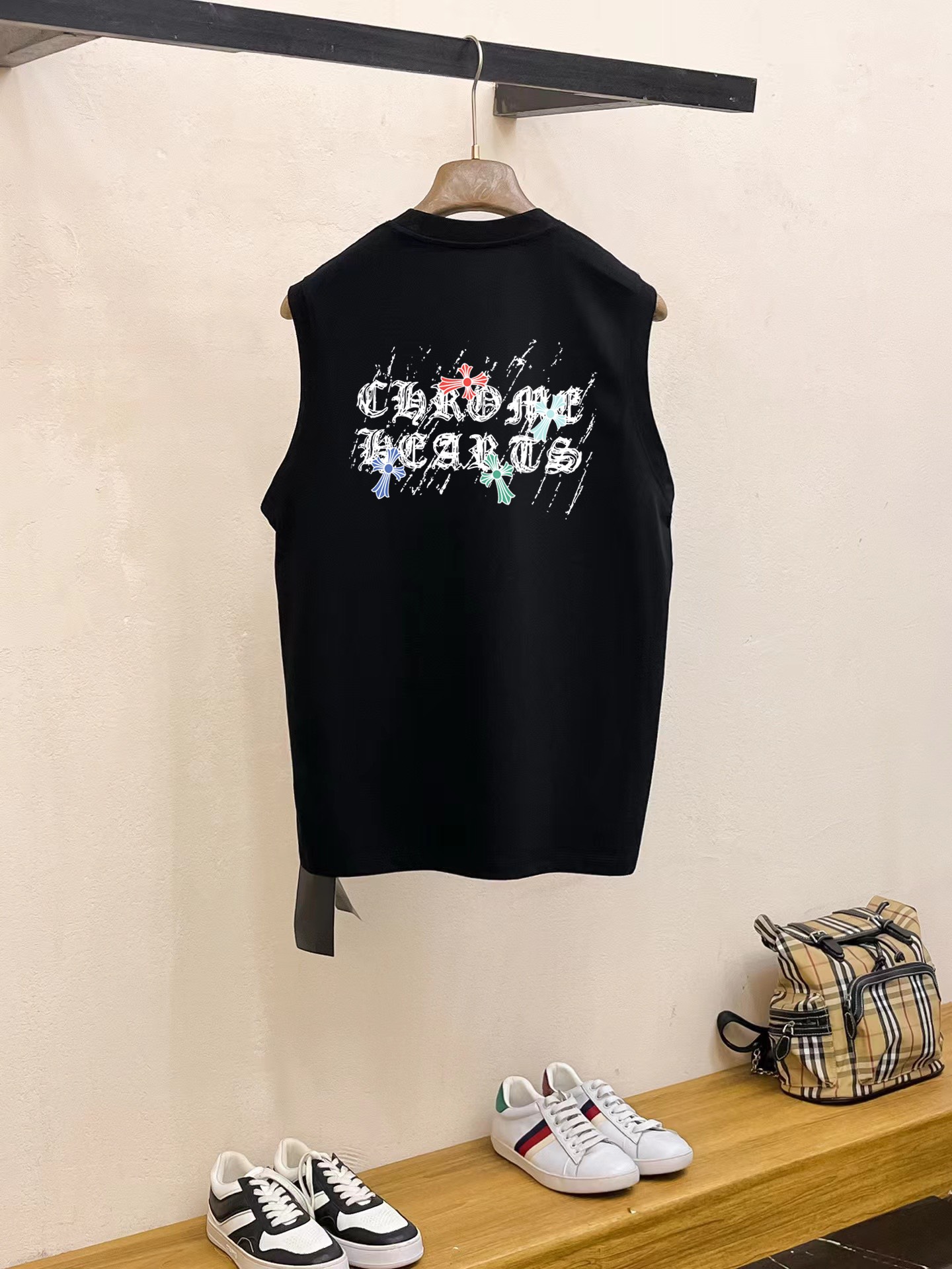 Chrome Hearts 品牌【ChampionHearts 克罗心】2025夏季新品背心T袖 简约款式 任何人都可以轻松驾驶 进口定制丝光棉面料 手软舒适有型 吸汗透气