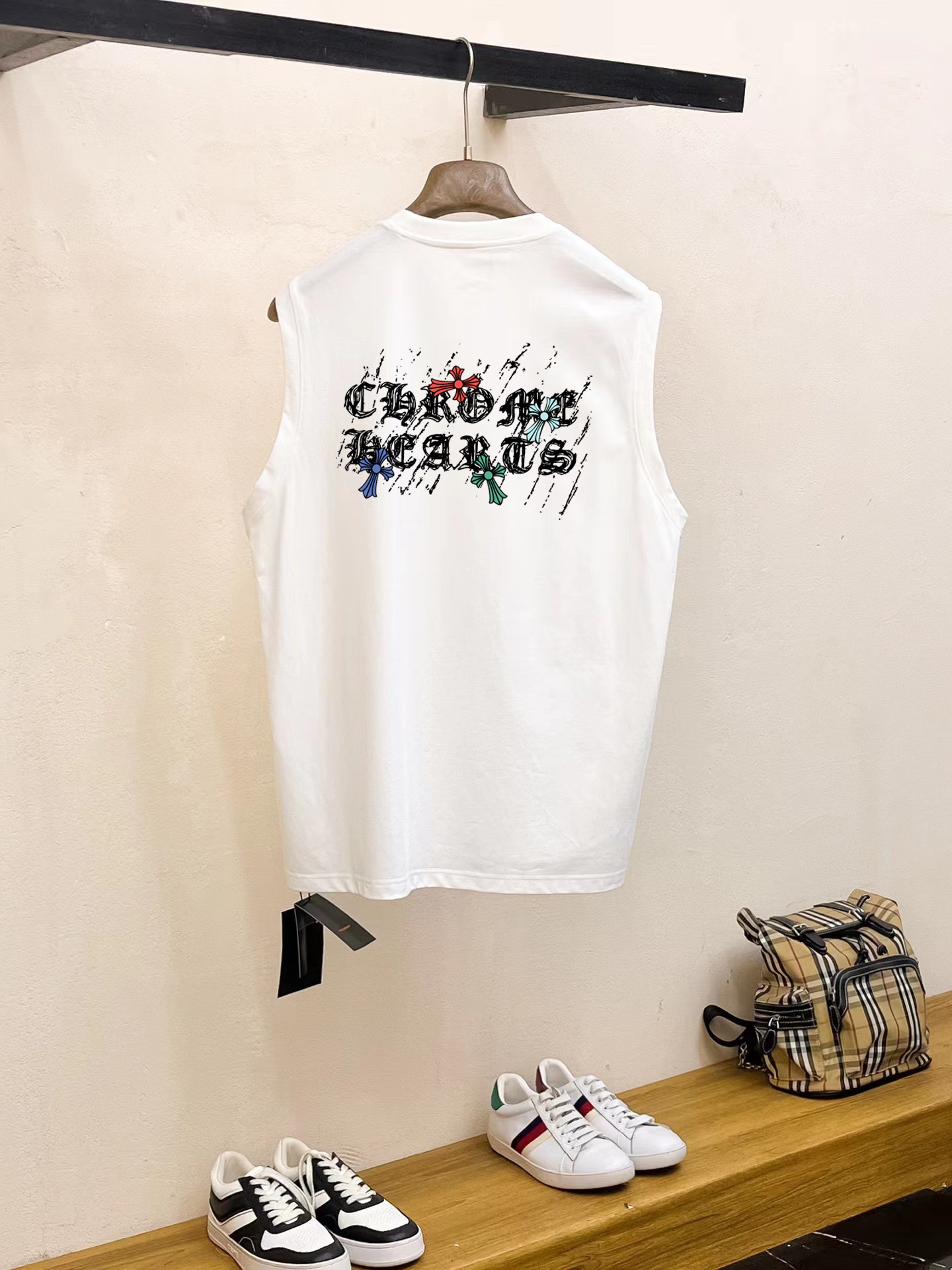 Chrome Hearts 品牌【ChampionHearts 克罗心】2025夏季新品背心T袖 简约款式 任何人都可以轻松驾驶 进口定制丝光棉面料 手软舒适有型 吸汗透气