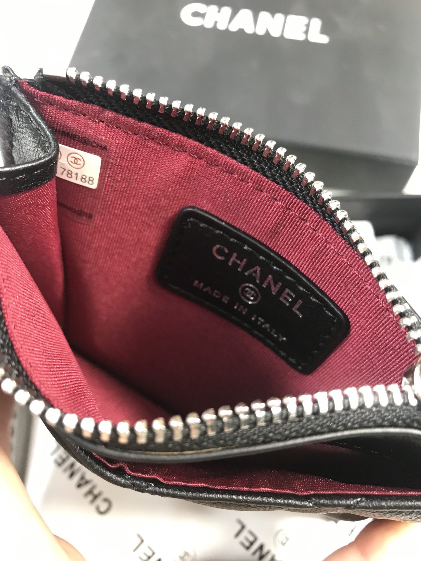 Chanel香奈儿羊皮カードケース 高品質全皮仕様