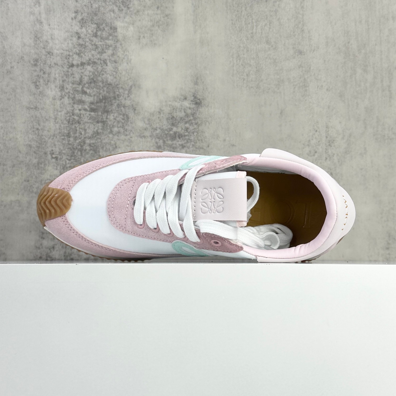 Loewe Flow Runner Sneakers in Pink and White Leather, Women's Size 36-40 6 a1746460423974 8444