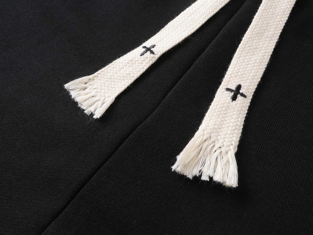 克罗心/Chrome Hearts 夏季新款 皮标刺绣休闲短裤