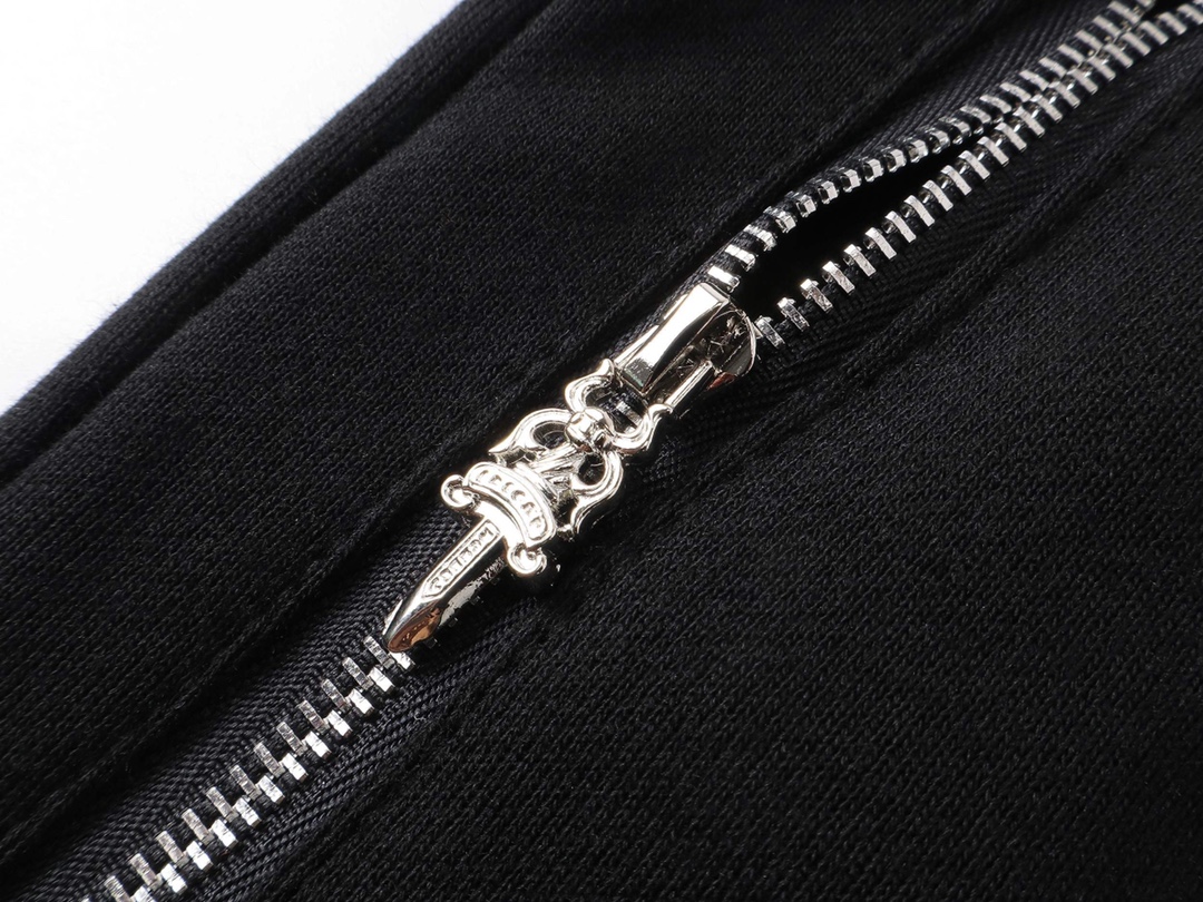 克罗心/Chrome Hearts 夏季新款 皮标刺绣休闲短裤