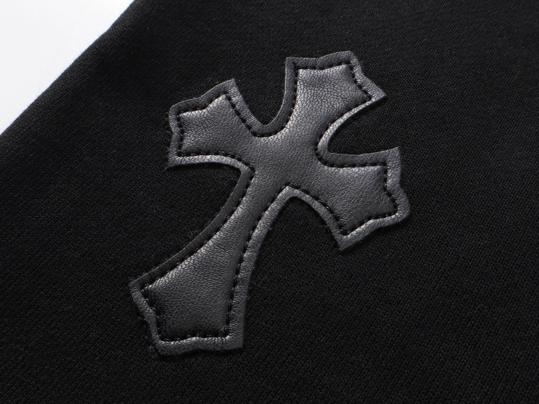 克罗心/Chrome Hearts 夏季新款 皮标刺绣休闲短裤