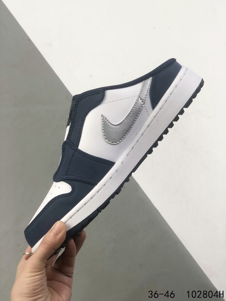 Nike Air Jordan 1 Mule Golf Shoes - Black/Blue, Comfortable Slip-On Design 7 i1746453151 5246 5