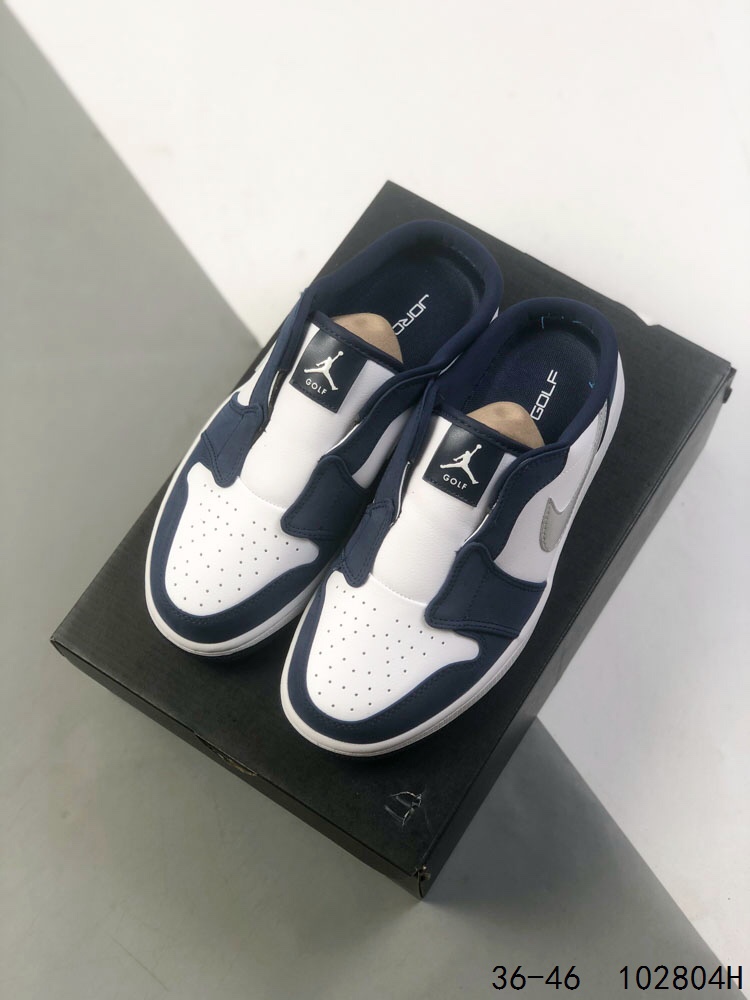 Nike Air Jordan 1 Mule Golf Shoes - Black/Blue, Comfortable Slip-On Design 6 i1746453151 8062 4