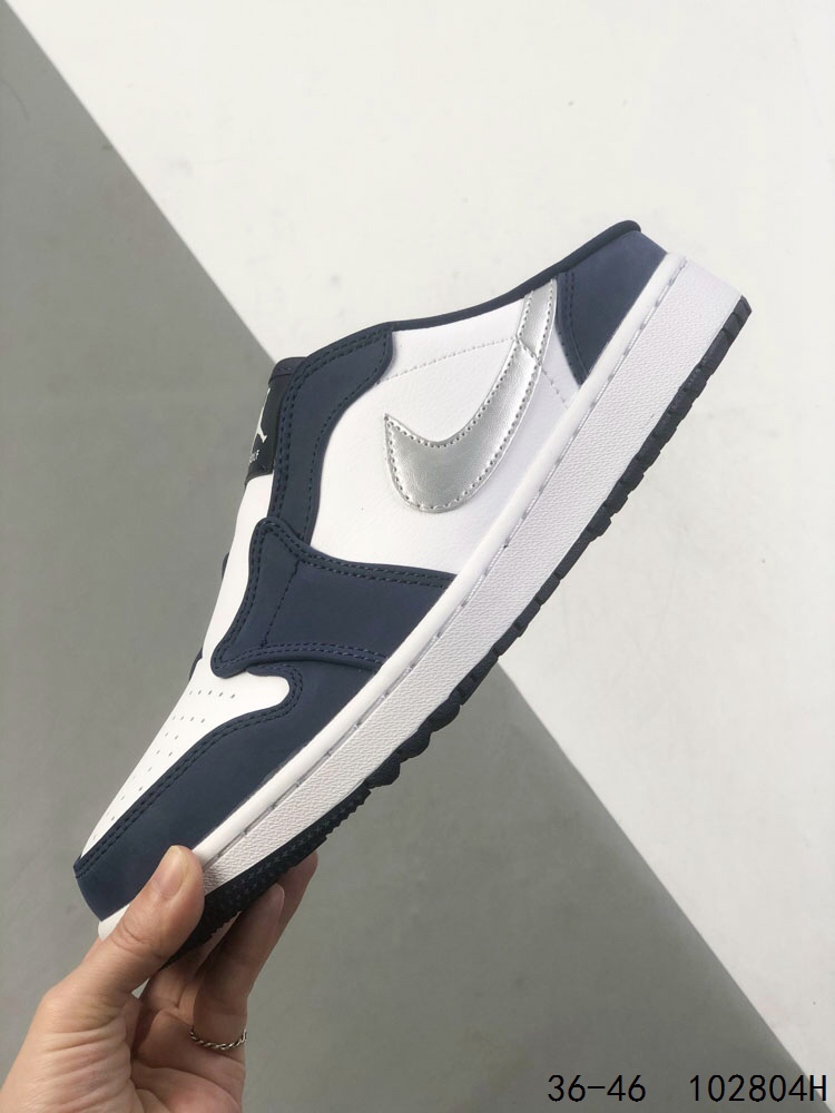 Nike Air Jordan 1 Mule Golf Shoes - Black/Blue, Comfortable Slip-On Design 10 i1746453151 8433 8