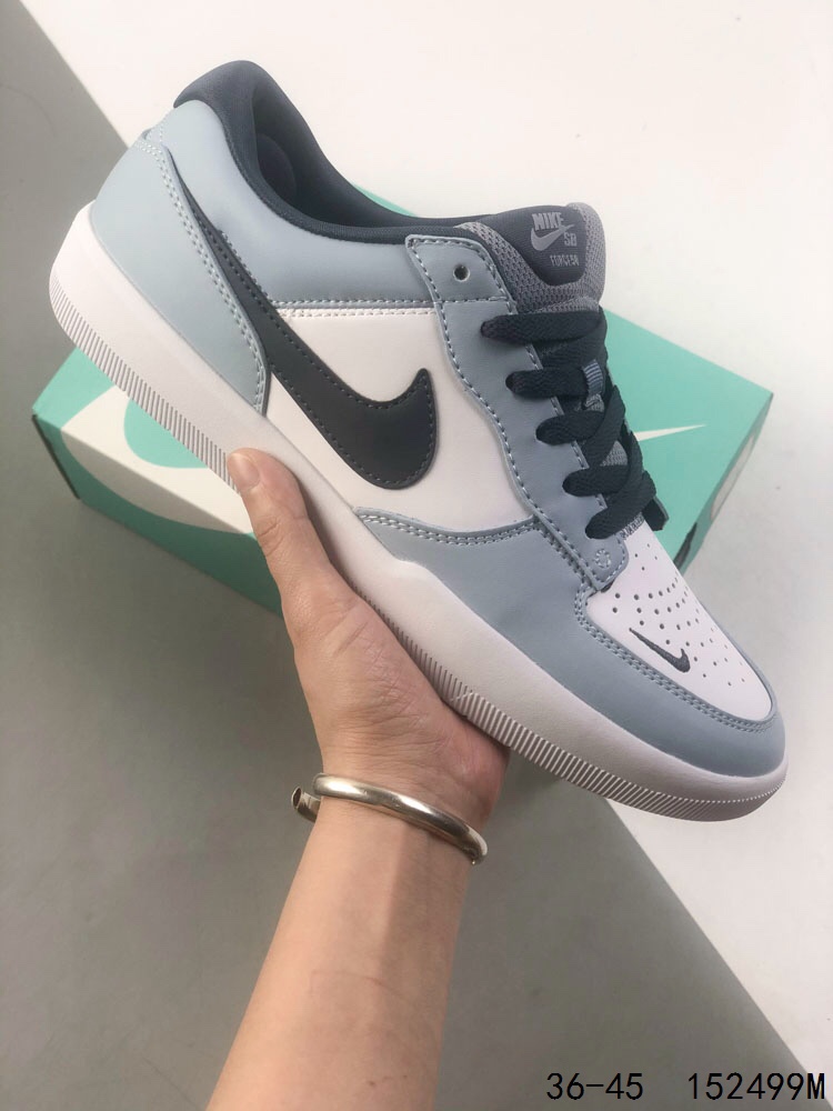 Nike SB Force 58 Skateboarding Shoes - Light Blue/White - Men's 2 i1746453550 2848 0