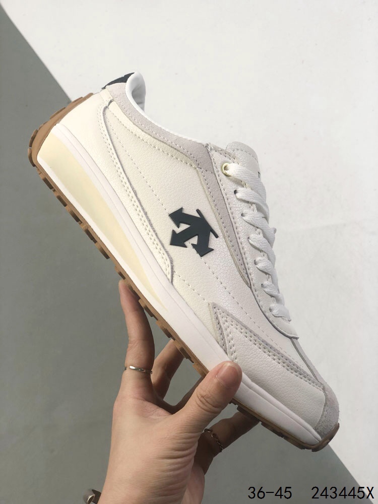 Descente CHRON Women's Retro Sneakers - Comfortable, Breathable Leather Shoes 5 i1746458226 3735 3