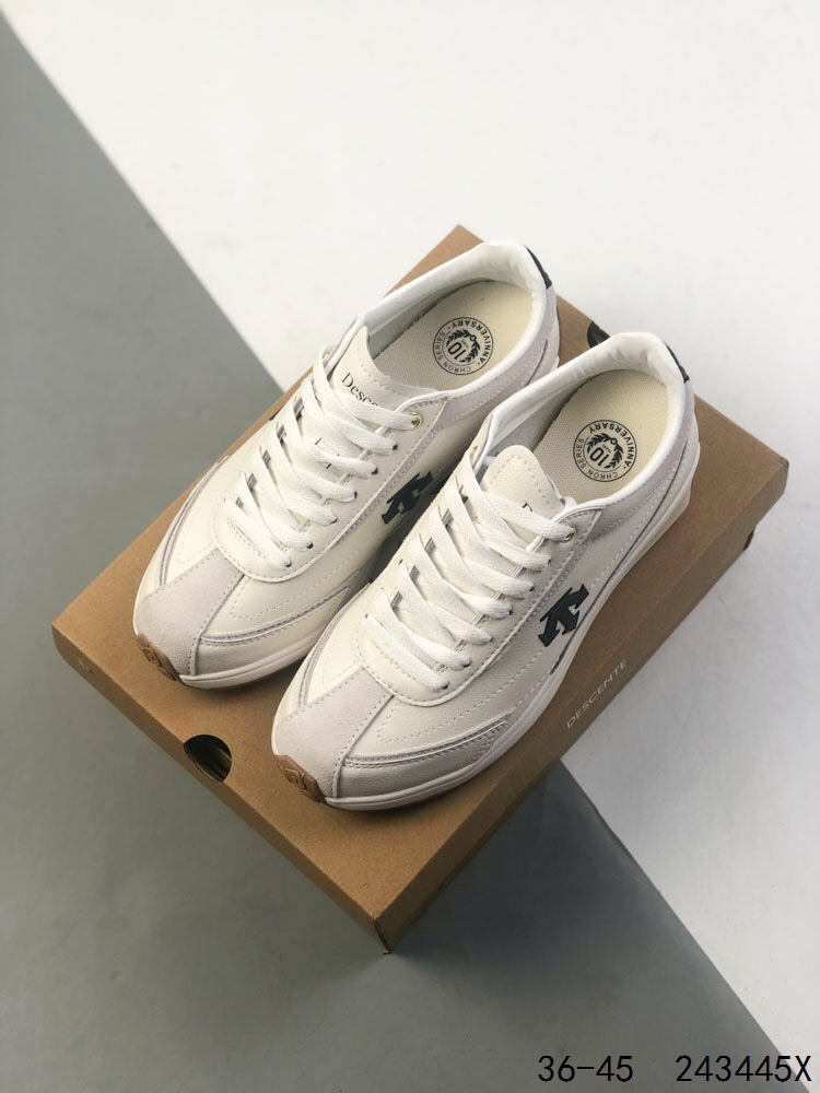 Descente CHRON Women's Retro Sneakers - Comfortable, Breathable Leather Shoes 3 i1746458226 424 1