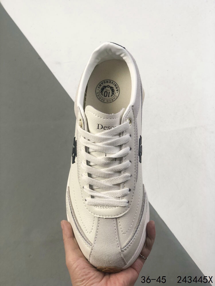Descente CHRON Women's Retro Sneakers - Comfortable, Breathable Leather Shoes 8 i1746458226 7283 6