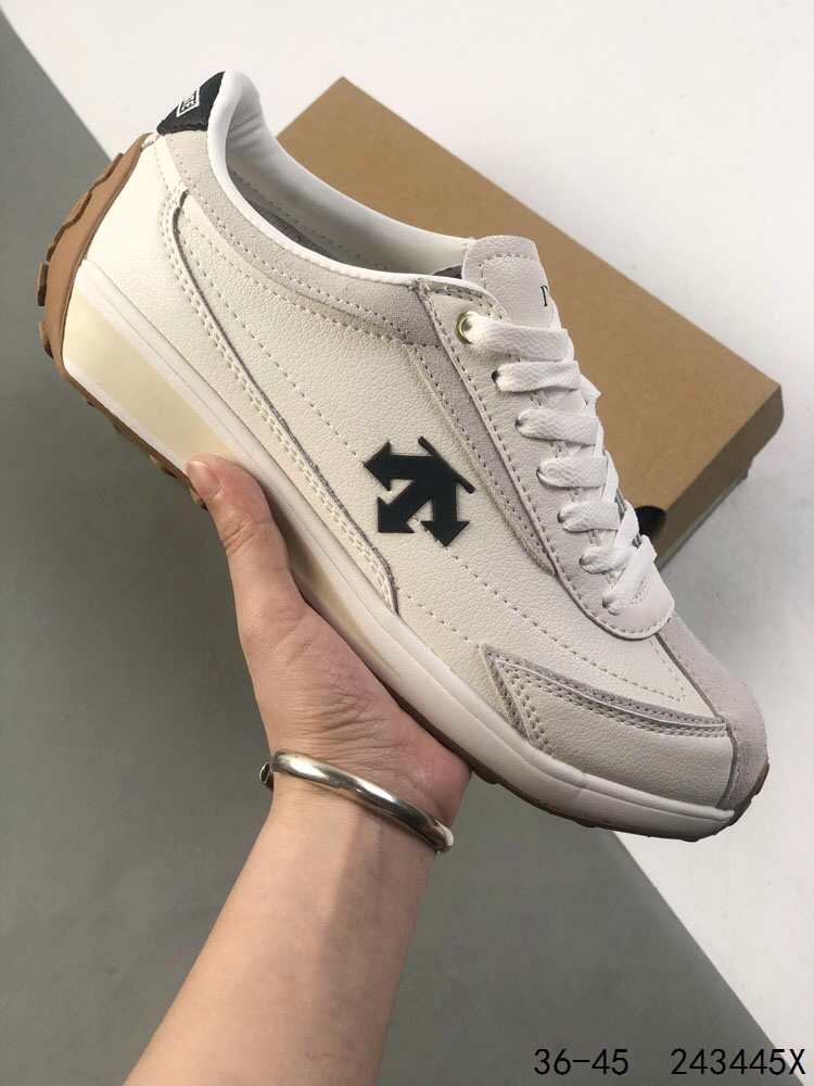 Descente CHRON Women's Retro Sneakers - Comfortable, Breathable Leather Shoes 2 i1746458226 9613 0