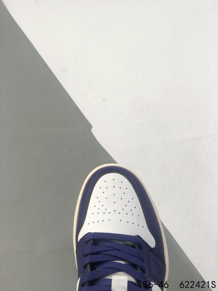 Air Jordan 1 Low Basketball Shoes, Comfortable and Stylish, Purple and White 9 i1746458727 3645 7