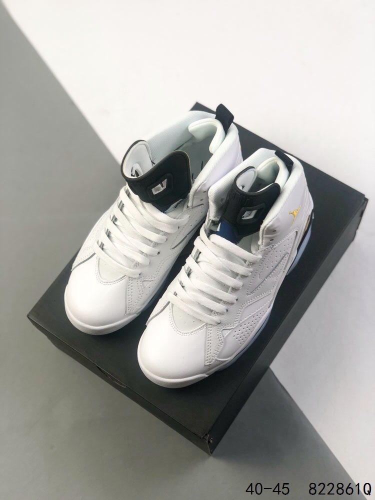 Air Jordan 6 Retro White/Gold High Top Basketball Shoes (Size: 40-45) 3 i1746459898 465 1