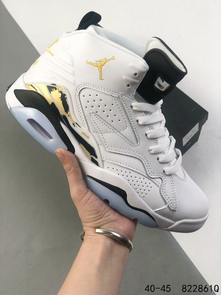 Air Jordan 6 Retro White/Gold High Top Basketball Shoes (Size: 40-45) 2 i1746459898 8879 0