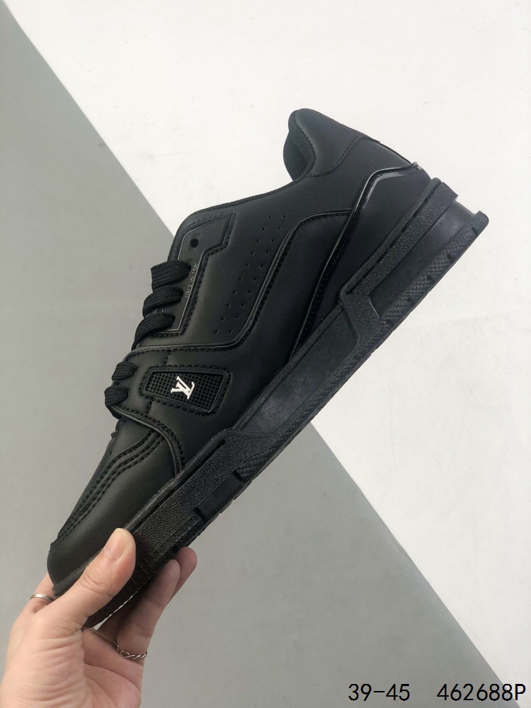 Louis Vuitton Trail Sneaker Low Black Leather Casual Basketball Shoes 26 i1746462956 7964 2