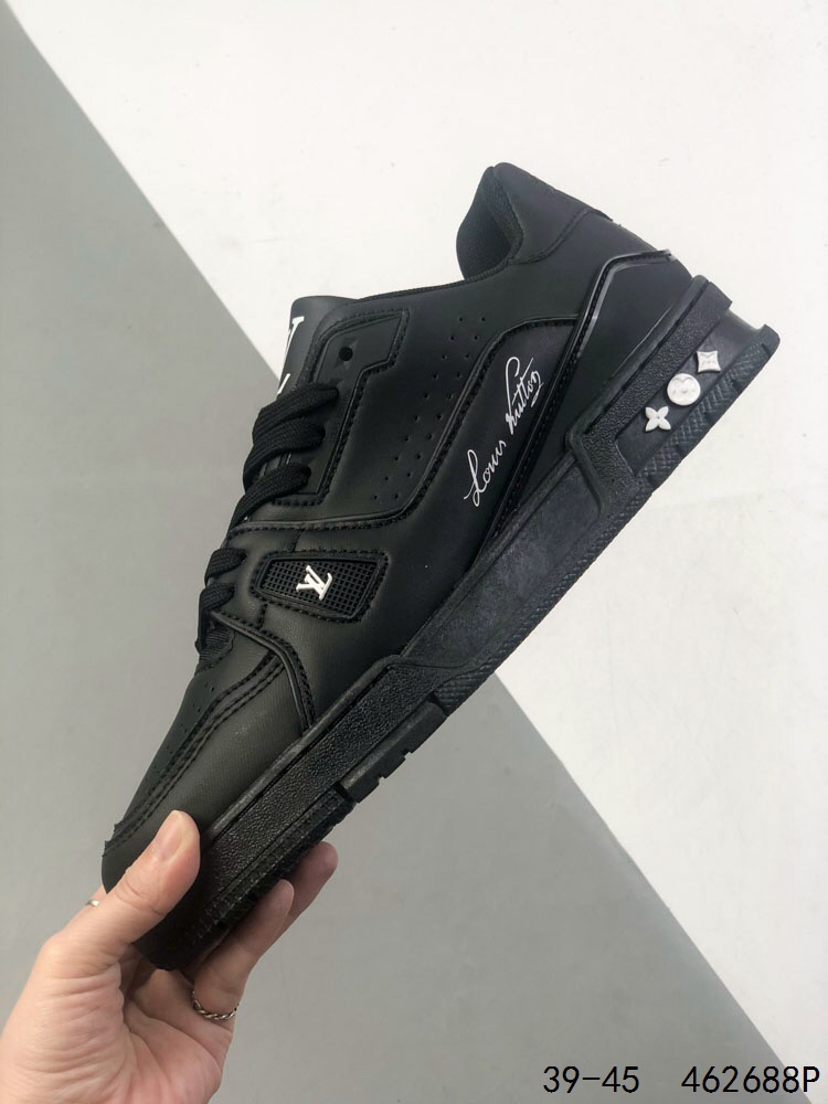 Louis Vuitton Trail Sneaker Low Black Leather Casual Basketball Shoes 29 i1746462956 9312 5