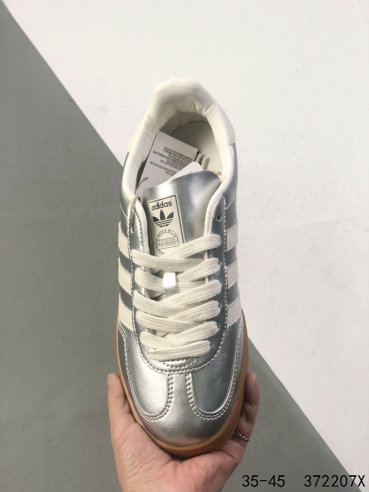 Adidas Gazelle Indoor Sneakers - Silver/White, Low-Top, Cushioned Comfort 8 i1746463358 149 6