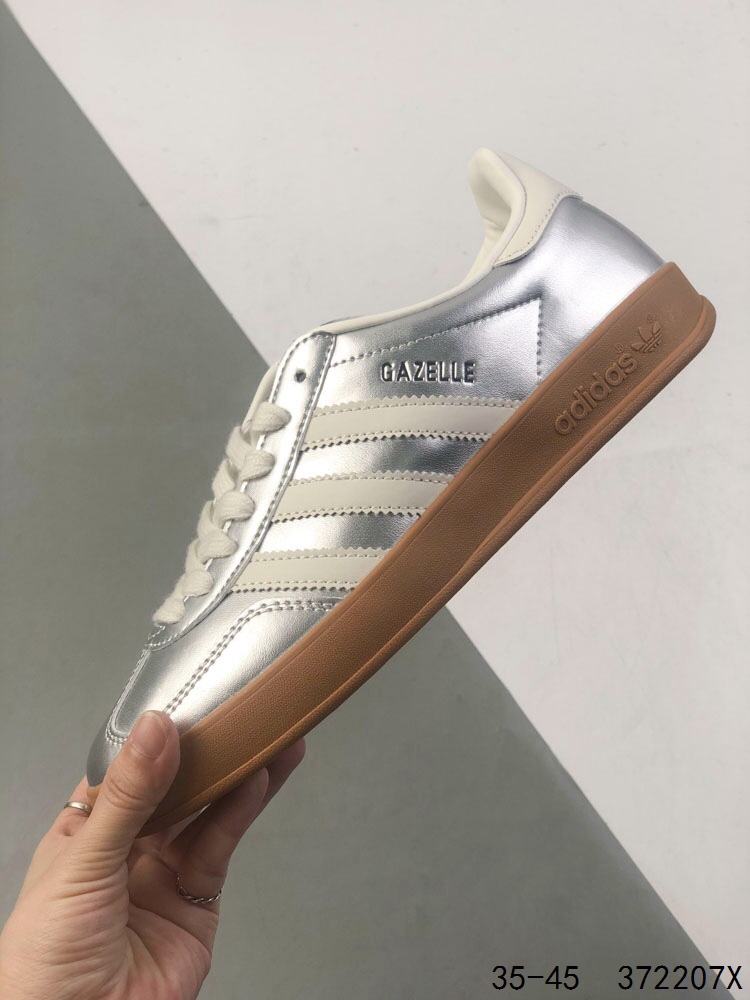 Adidas Gazelle Indoor Sneakers - Silver/White, Low-Top, Cushioned Comfort 7 i1746463358 3007 5