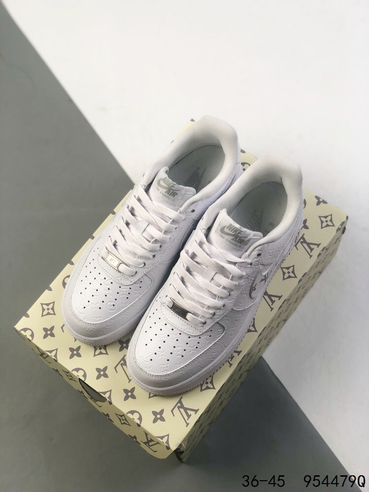 Nike Air Force 1 Low x Louis Vuitton Casual Sneakers - White/Black 30 i1746465596 2570 6
