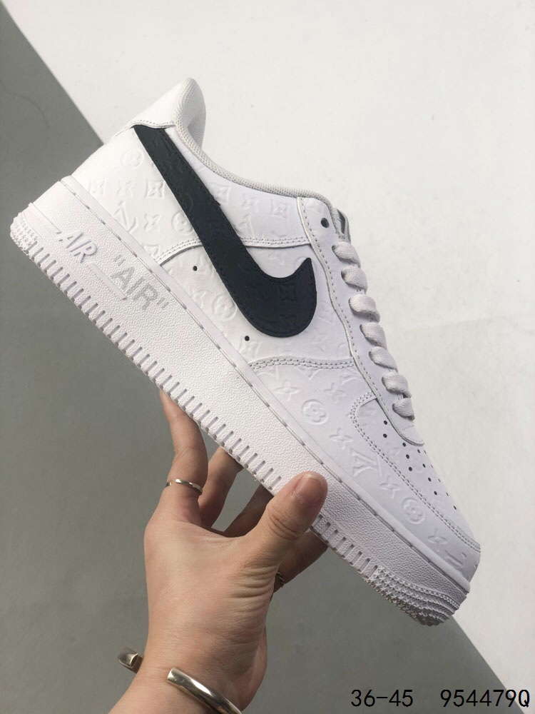 Nike Air Force 1 Low x Louis Vuitton Casual Sneakers - White/Black 27 i1746465596 3832 3