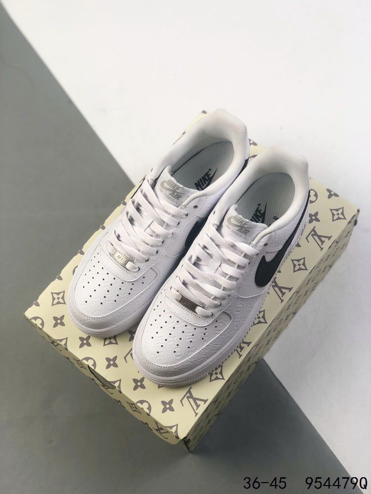 Nike Air Force 1 Low x Louis Vuitton Casual Sneakers - White/Black 25 i1746465596 4294 1