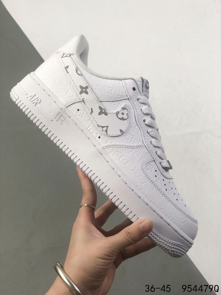 Nike Air Force 1 Low x Louis Vuitton Casual Sneakers - White/Black 32 i1746465596 4989 8