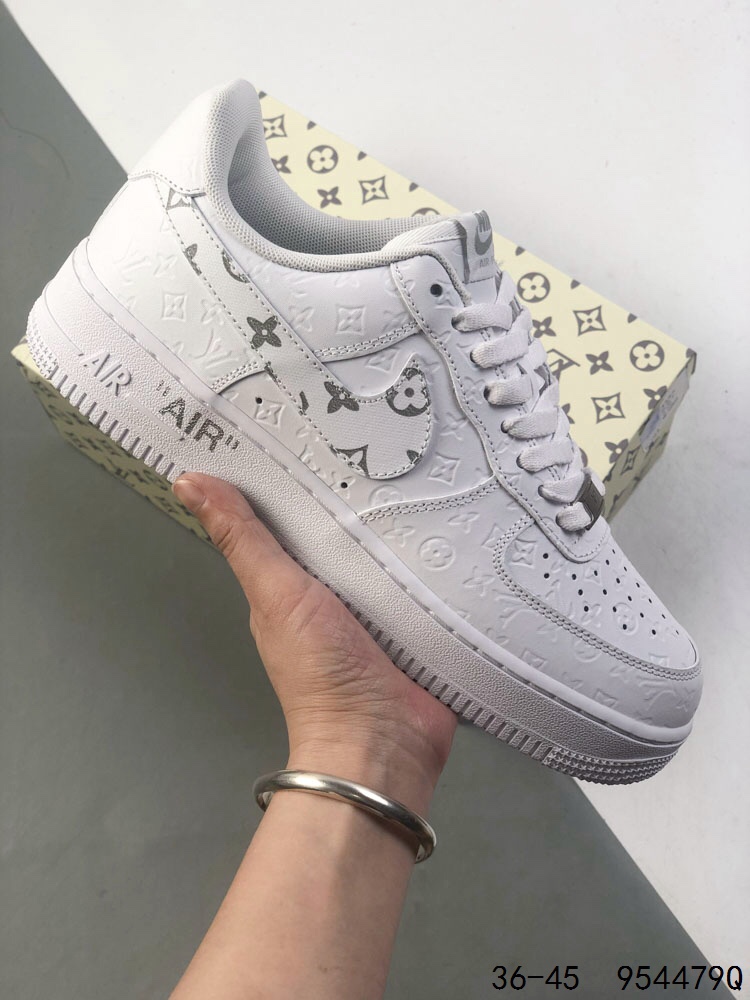 Nike Air Force 1 Low x Louis Vuitton Casual Sneakers - White/Black 29 i1746465596 6831 5