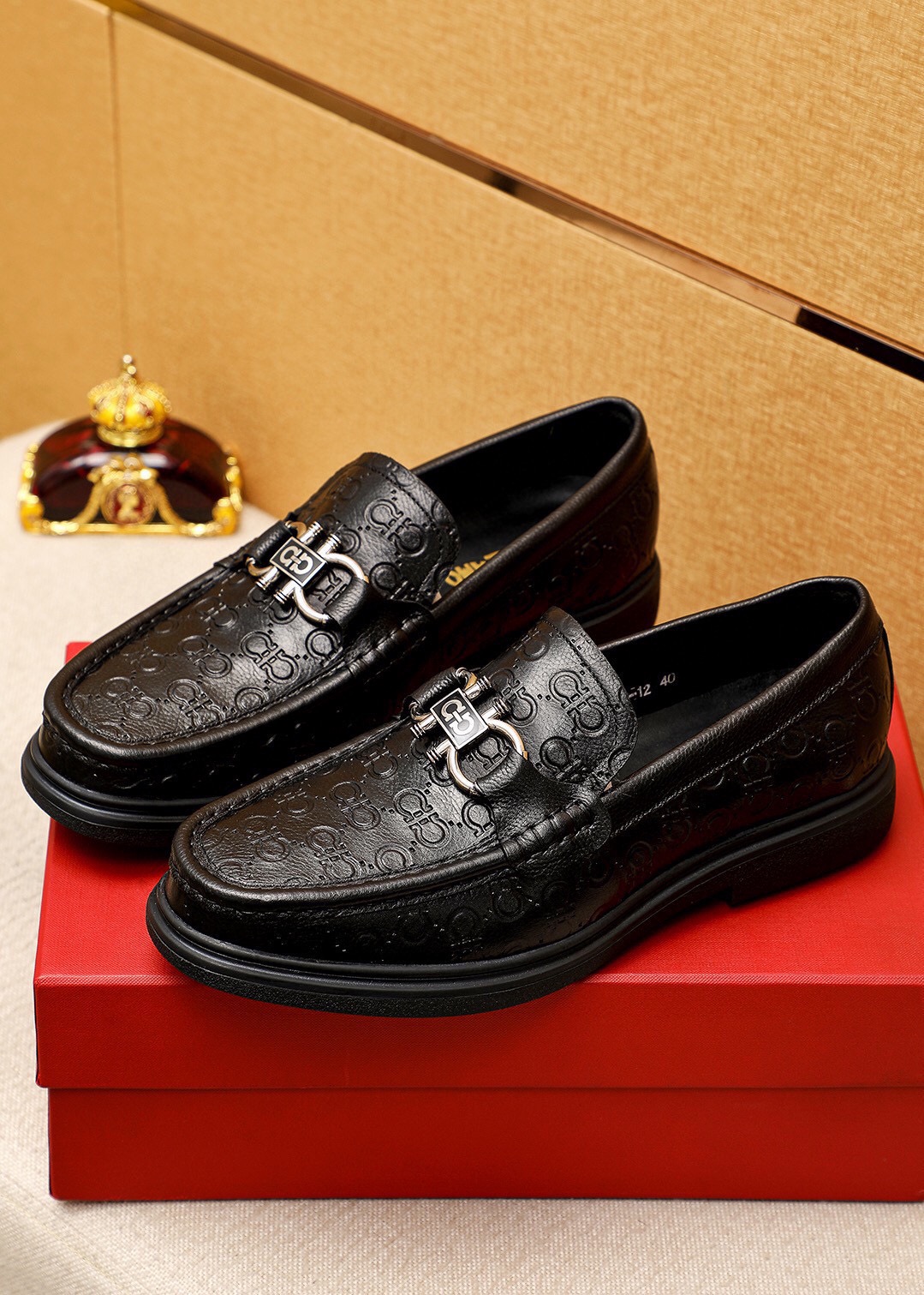 Salvatore Ferragamo Men's Leather Loafers with Buckle - Sizes 38-44 3 i1746492761 8600 1