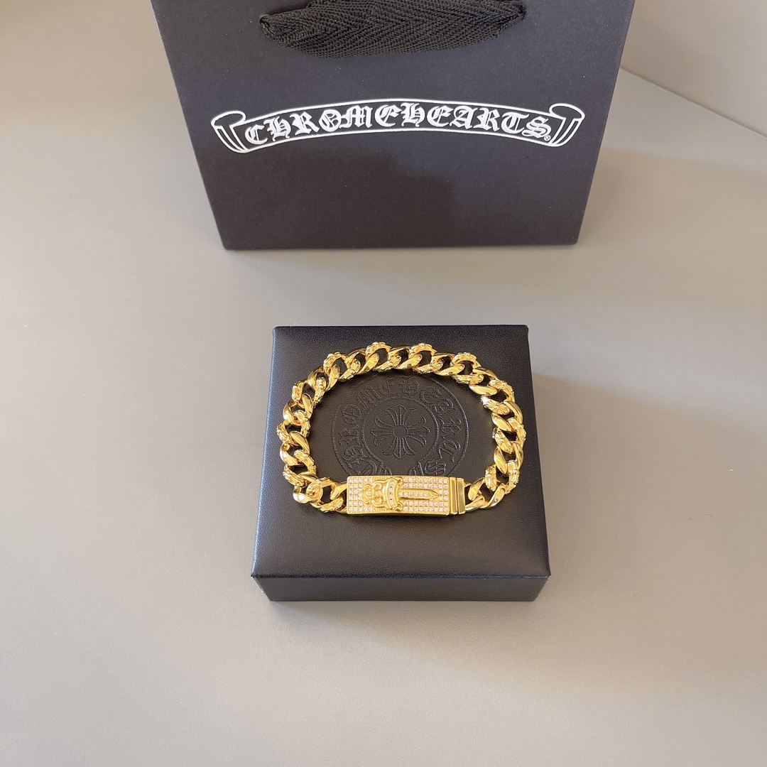 NO:113705,Too handsome the latest model of Croxin, no explosion, direct sales from the manufacturer, original one to one replica, Croxin bracelet, jewelry boutique, chrome hearts, bracelet19860909太帅了最新款克罗心 不爆不发 厂家直销 原版一比一复刻 克罗心手链,饰品精品,chrome hearts,bracelet,Jewelry