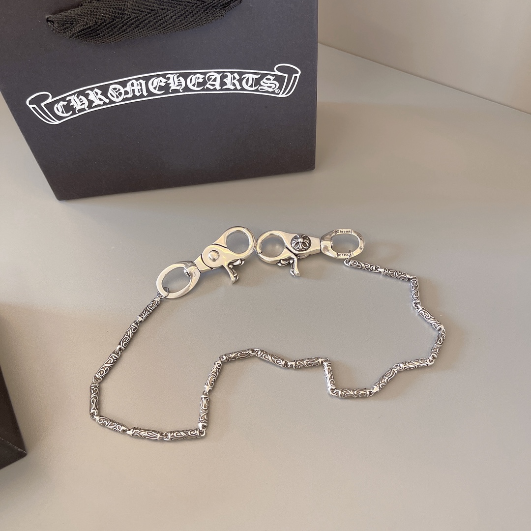 NO:113708,Too handsome the latest model of Croxin, no explosion, direct sales from the manufacturer, original one-to-one reproduction, Croxin waist chain, jewelry boutique, chrome hearts19860909太帅了最新款克罗心 不爆不发 厂家直销 原版一比一复刻 克罗心腰链,饰品精品,chrome hearts,Jewelry