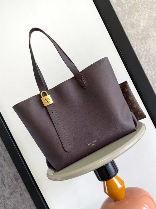 Louis Vuitton Low Key Cabas Medium Leather Tote Bag - Elegant & Versatile 1 Louis Vuitton Low Key Cabas Medium Leather Tote Bag - Elegant & Versatile