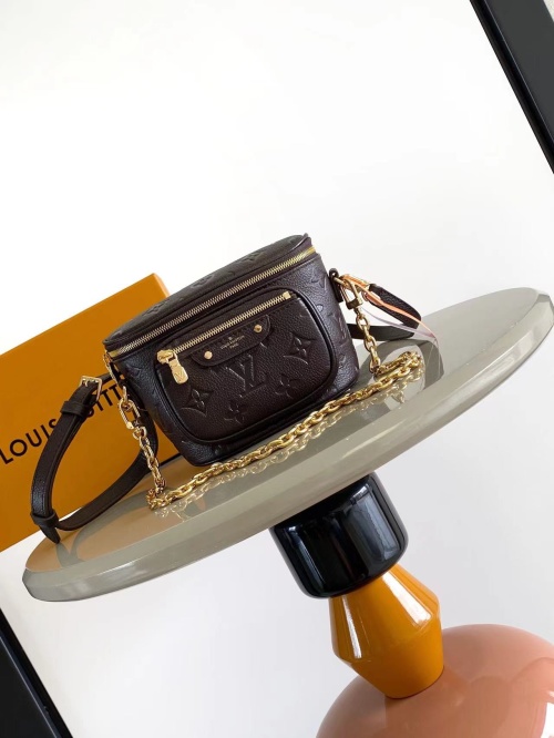 Louis Vuitton Monogram Empreinte Leather Mini Bumbag with Chain
