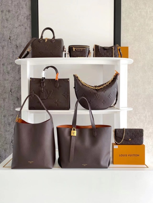 Louis Vuitton Chocolate Brown Leather Handbags Collection